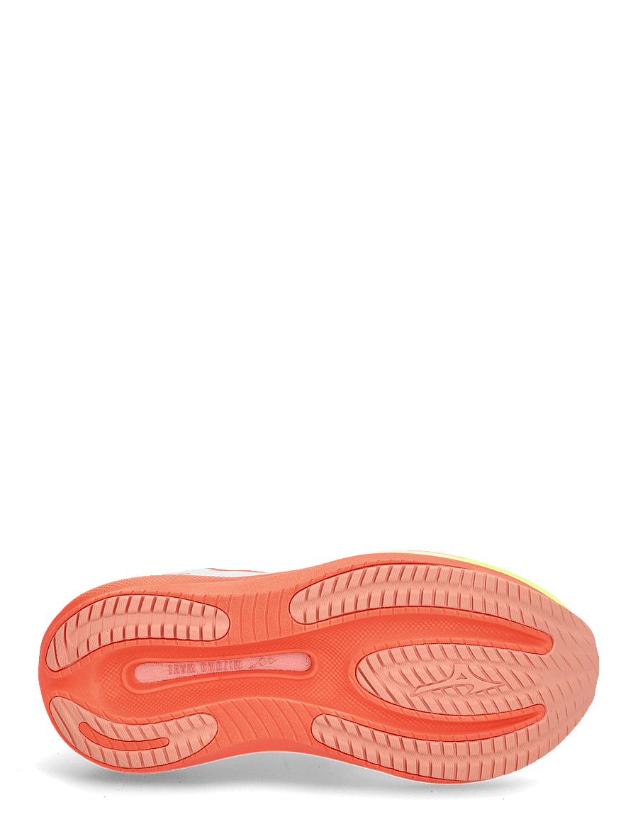 Mizuno - WAVE RIDER 30(W) - løbesko - white/lava orange/lime pulp - 4