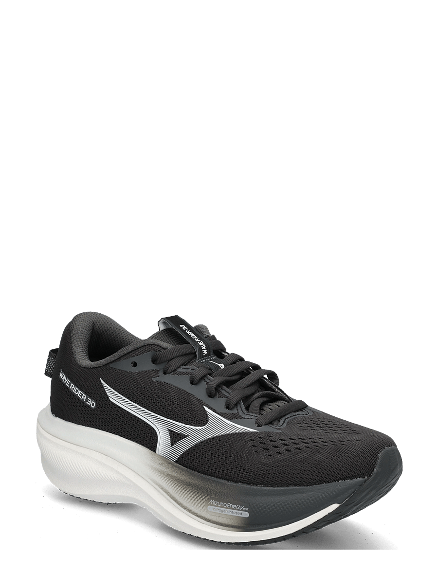 Mizuno - WAVE RIDER 30(W) - laufschuhe - black sand/white - 0