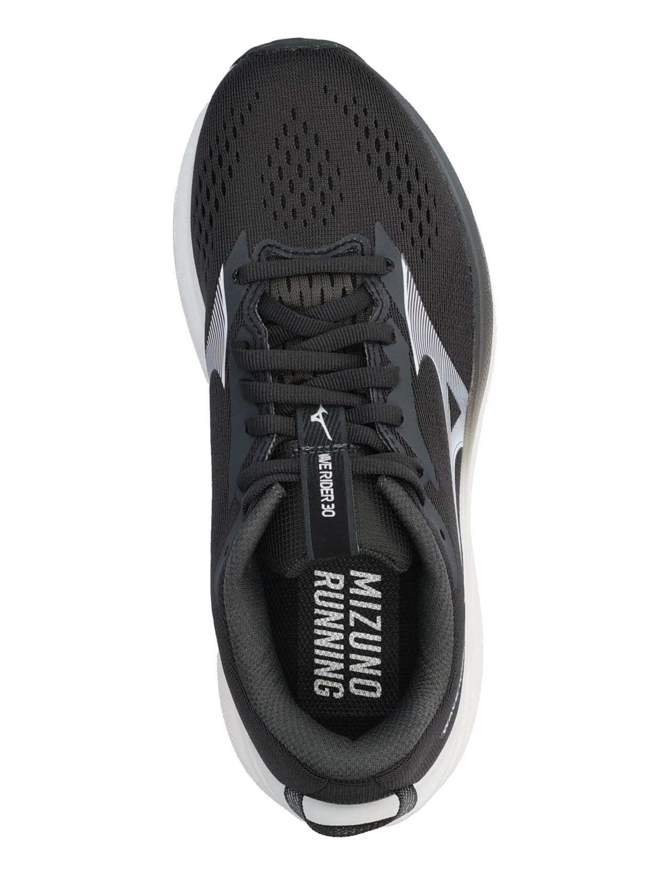Mizuno - WAVE RIDER 30(W) - running shoes - black sand/white - 3