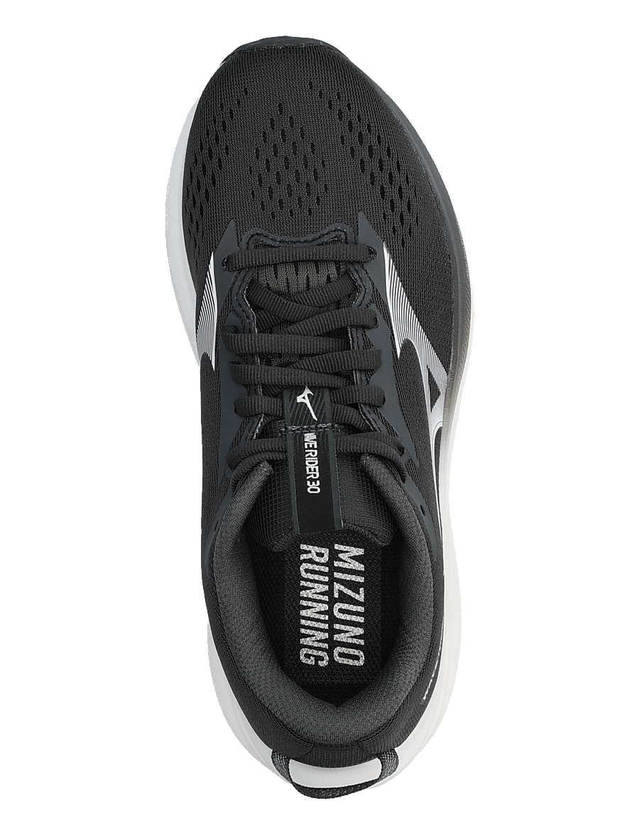 Mizuno - WAVE RIDER 30(W) - laufschuhe - black sand/white - 3
