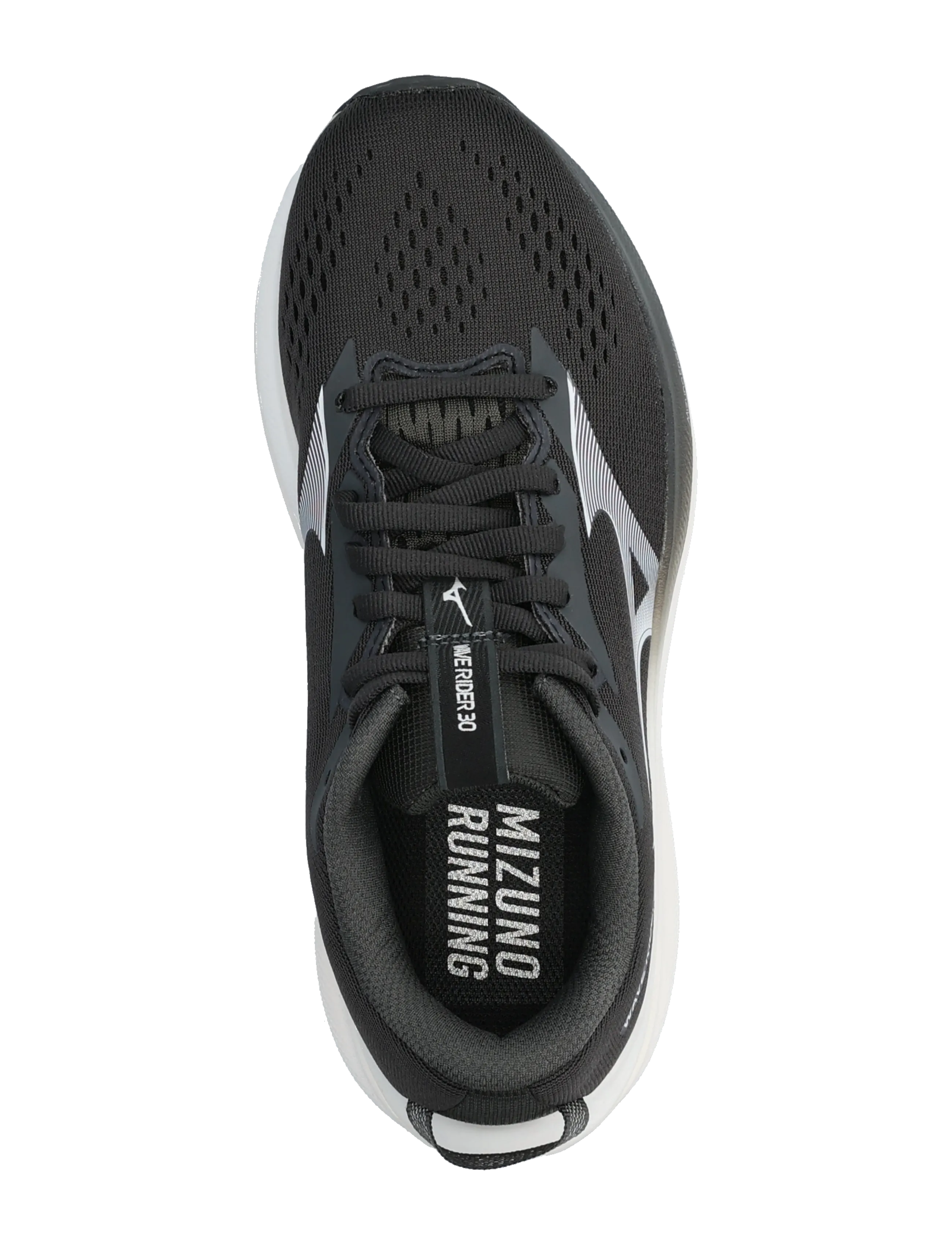 Mizuno - WAVE RIDER 30(W) - herbstersparnisse - black sand/white - 3