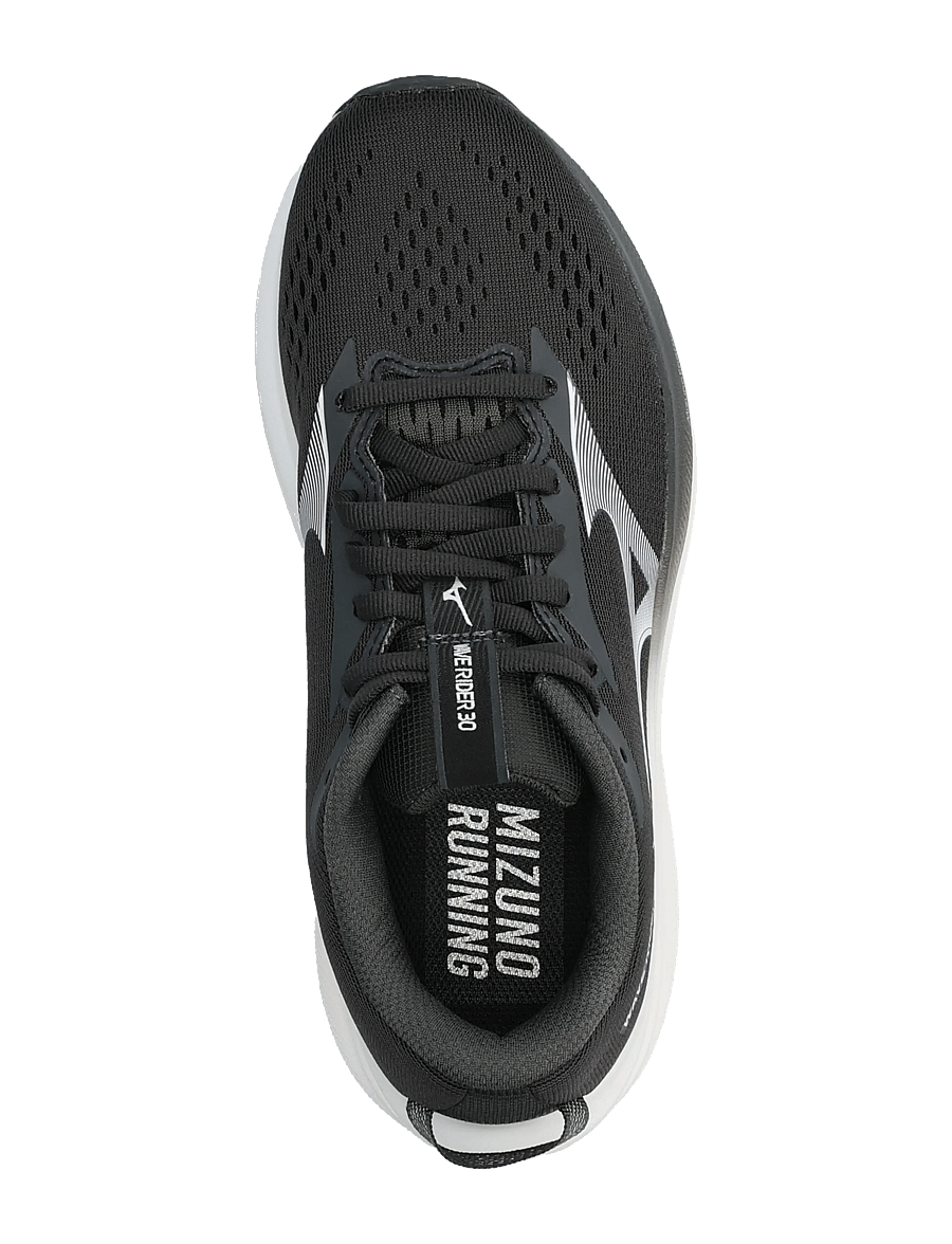 Mizuno - WAVE RIDER 30(W) - laufschuhe - black sand/white - 3
