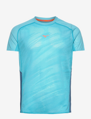 Mizuno - Aero Tee(M) - marškinėliai trumpomis rankovėmis - maui blue - 0