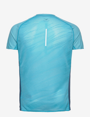 Mizuno - Aero Tee(M) - short-sleeved t-shirts - maui blue - 1