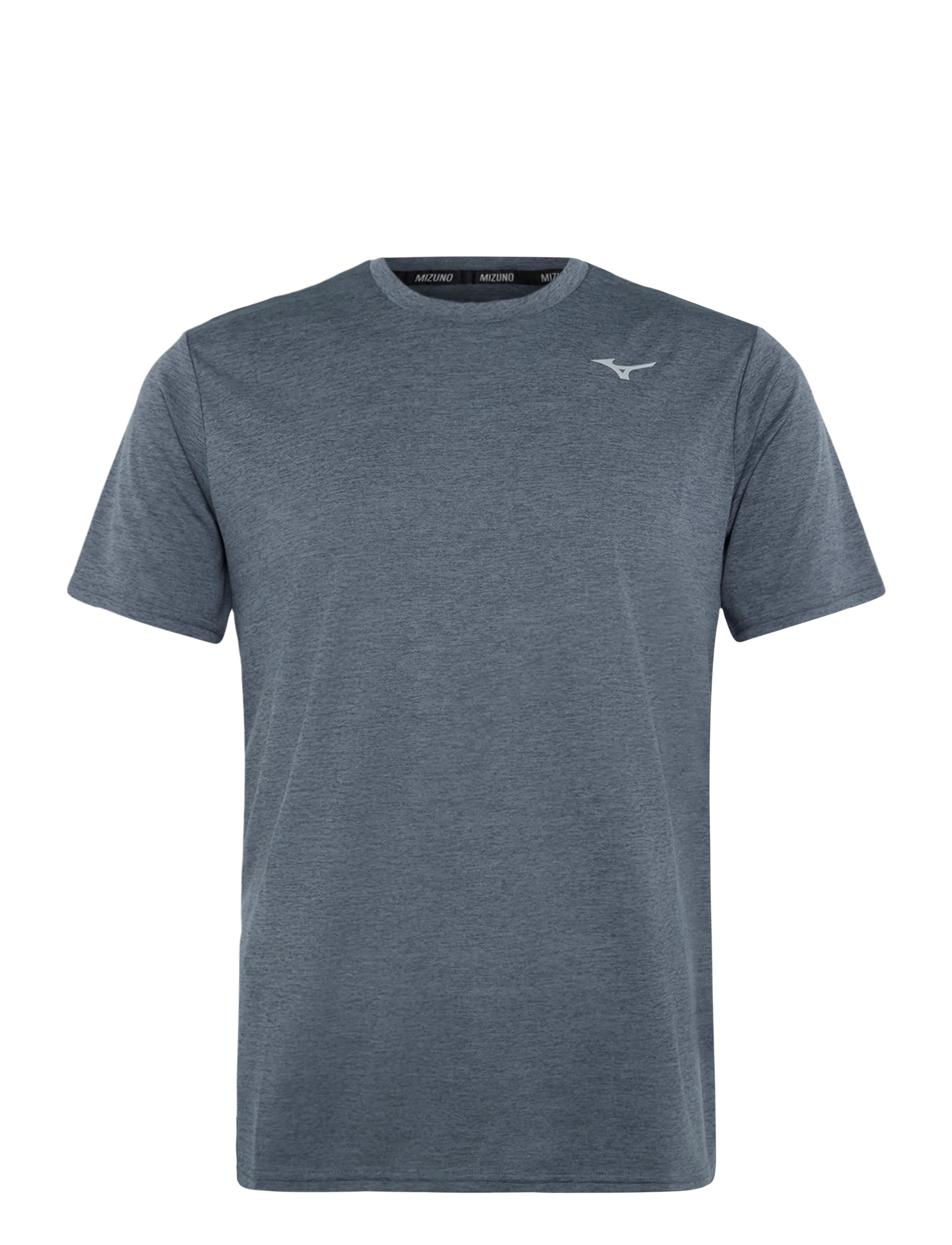 Mizuno Core Impulse Short Sleeve Tee, Mænd, Kortærmet T-Shirt, Grå, Str: L