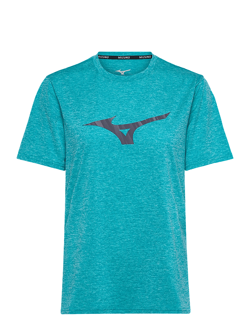 Mizuno - Core Runbird SS Tee(M) - t-shirts - capri breeze - 0