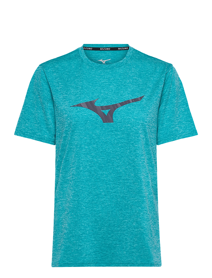 Mizuno - Core Runbird SS Tee(M) - t-shirts - capri breeze - 0
