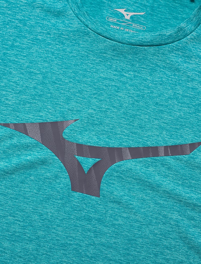 Mizuno - Core Runbird SS Tee(M) - t-shirts - capri breeze - 2