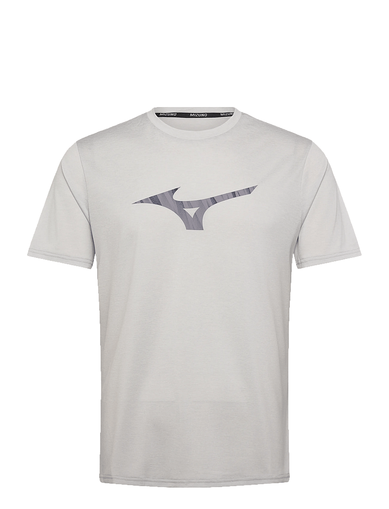 Mizuno - Core Runbird SS Tee(M) - t-shirts - vapor silver - 0