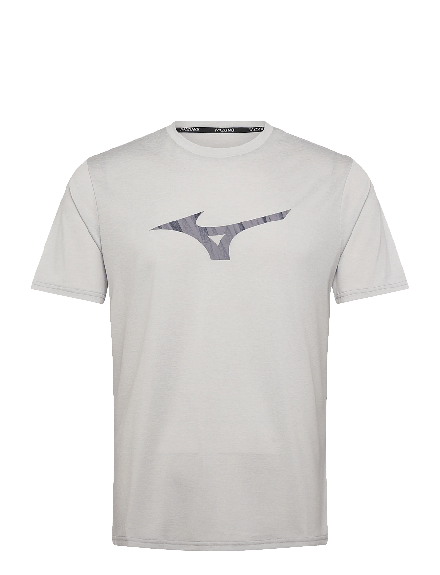 Mizuno - Core Runbird SS Tee(M) - vapor silver - 0
