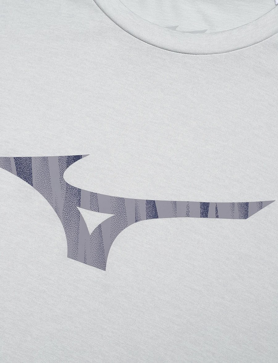 Mizuno - Core Runbird SS Tee(M) - vapor silver - 2