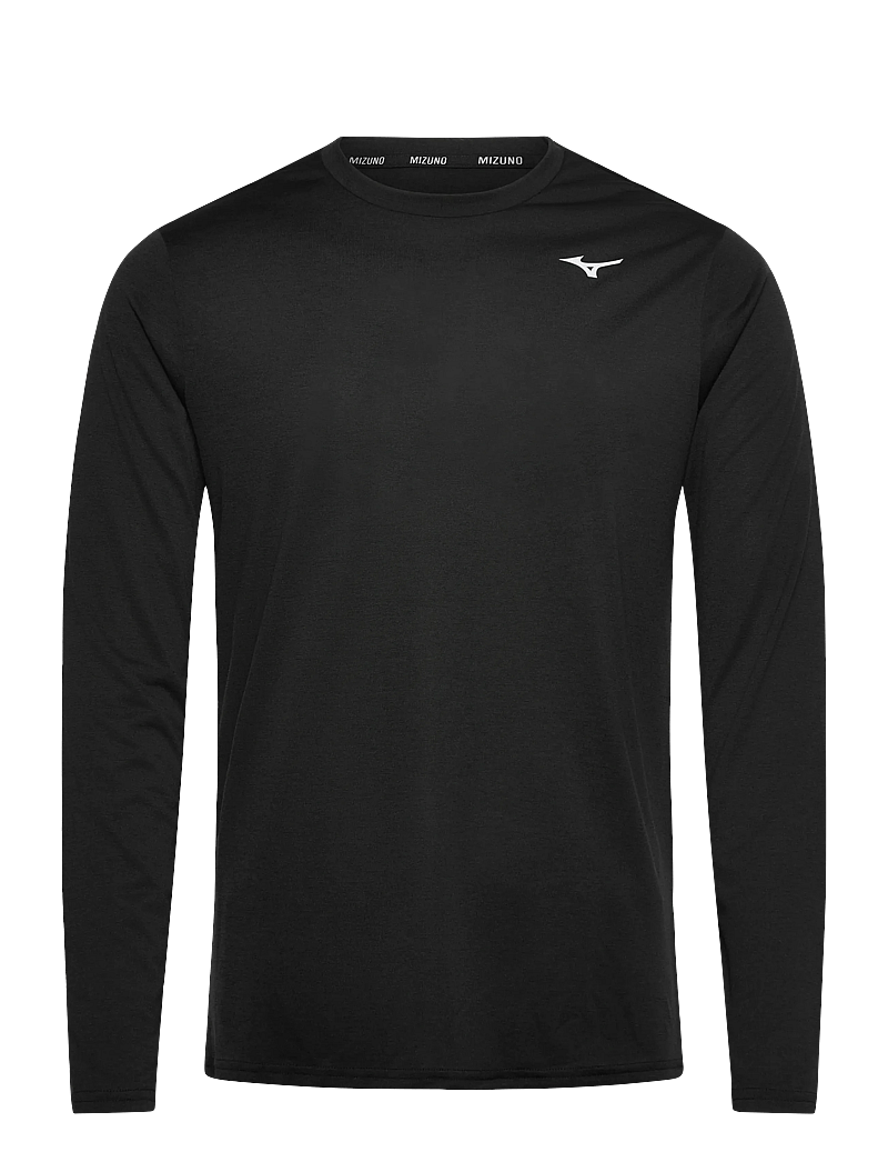 Mizuno - Core Impulse Long Sleeve Tee - langærmede t-shirts - black - 0