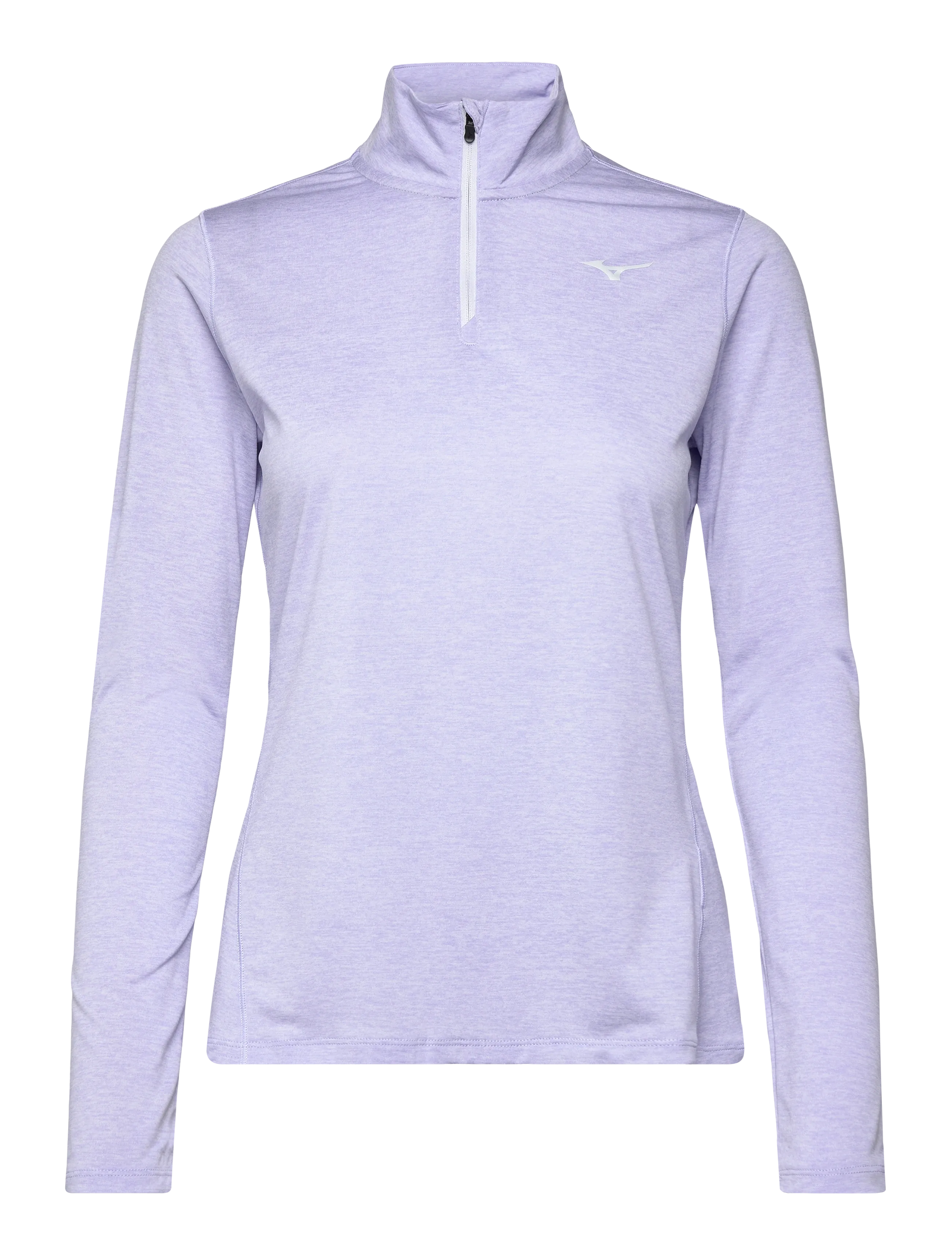 Mizuno Core Impulse Half Zip Long Sleeve Tee - Mizuno - ICELANDIC BLUE / purple