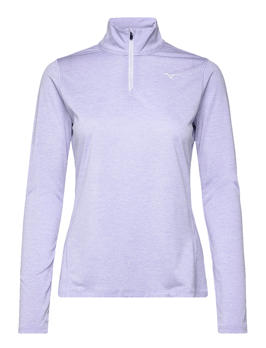 Mizuno - Core Impulse Half Zip Long Sleeve Tee - icelandic blue - 0