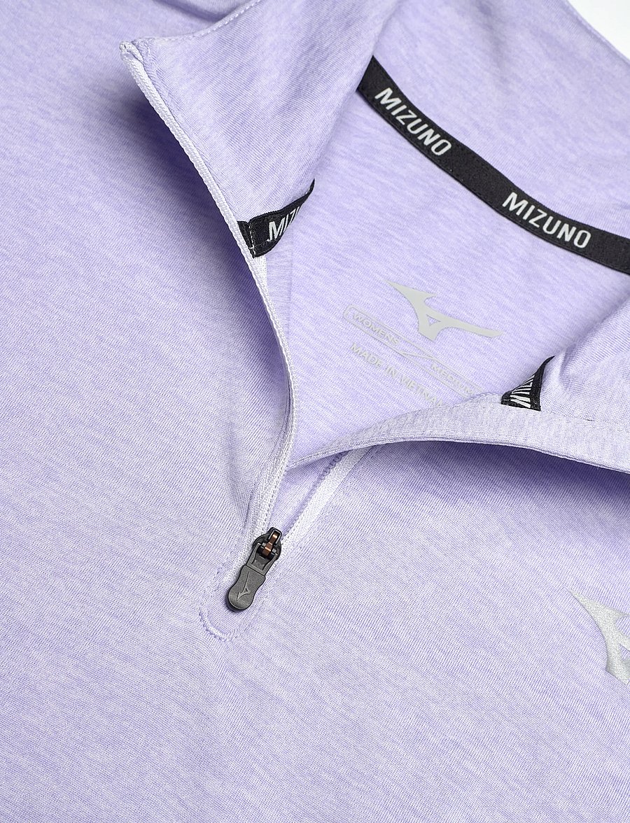 Mizuno - Core Impulse Half Zip Long Sleeve Tee - icelandic blue - 2