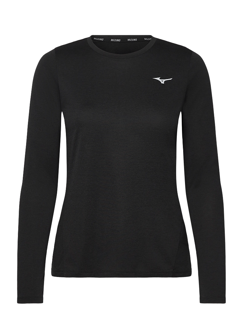 Mizuno - Core Impulse LS tee(W) - pikkade varrukatega alussärgid - black - 0
