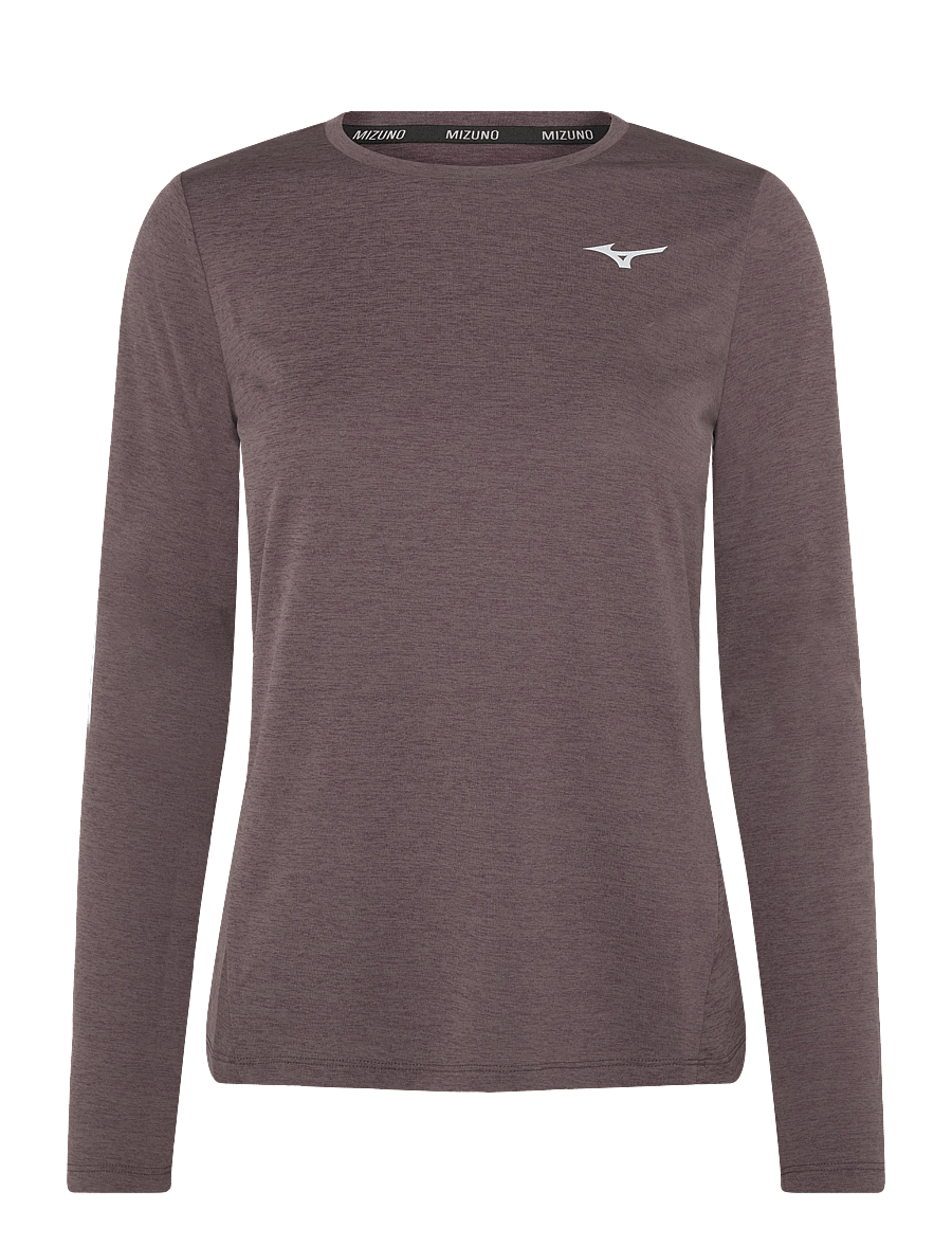 Mizuno - Core Impulse Long Sleeve tee - langarmshirts - pepper corn - 0