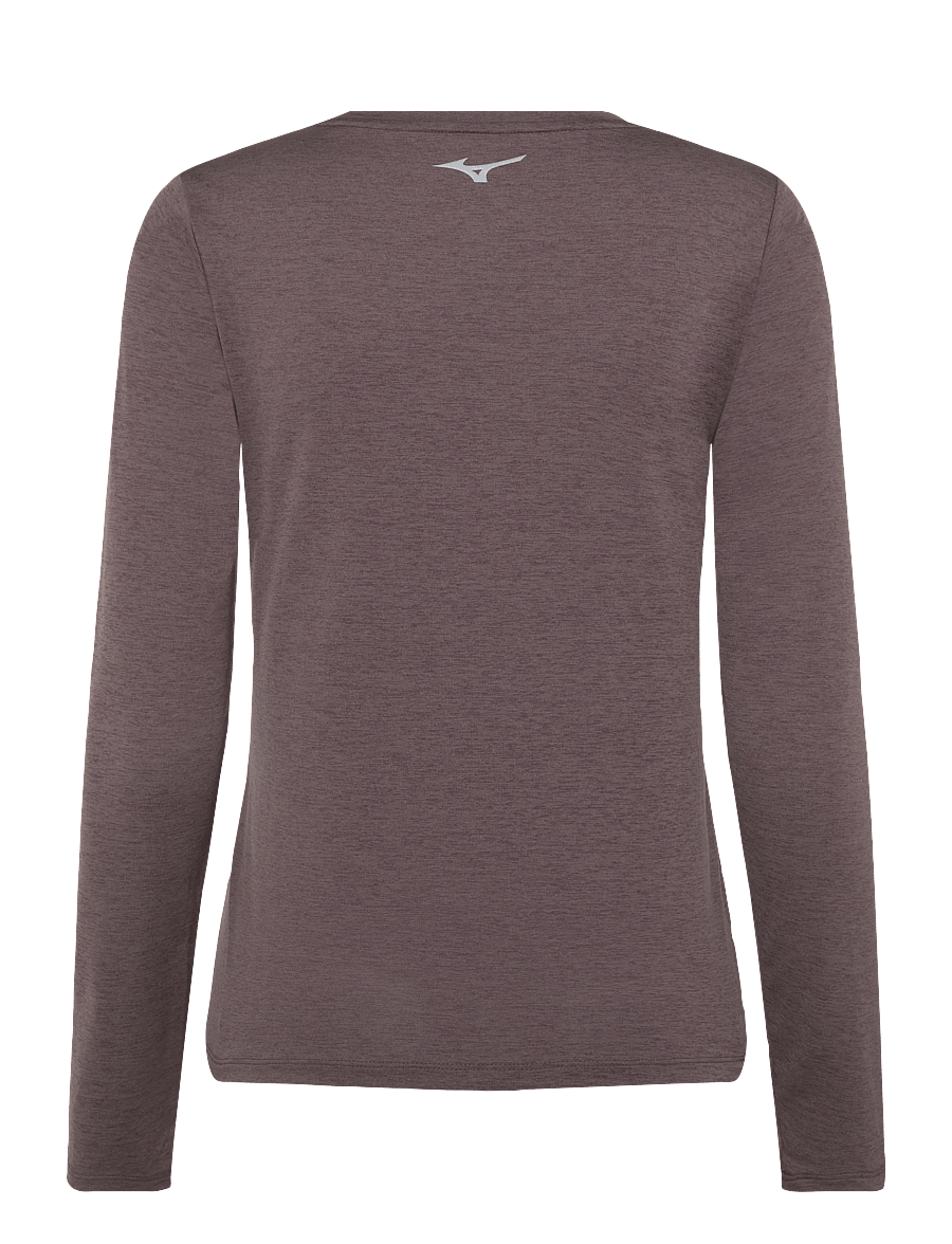 Mizuno - Core Impulse Long Sleeve tee - langarmshirts - pepper corn - 1
