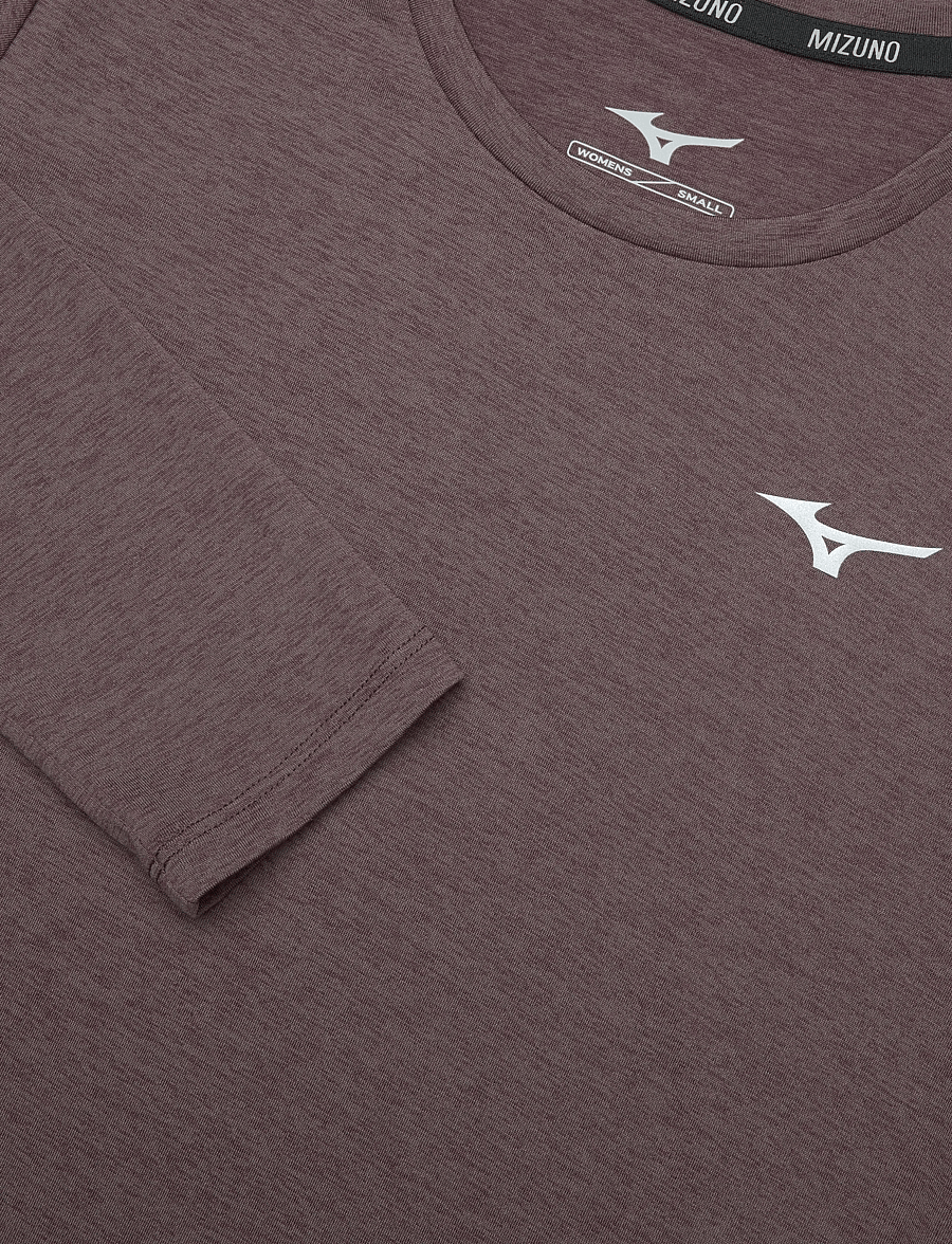 Mizuno - Core Impulse Long Sleeve tee - langarmshirts - pepper corn - 2
