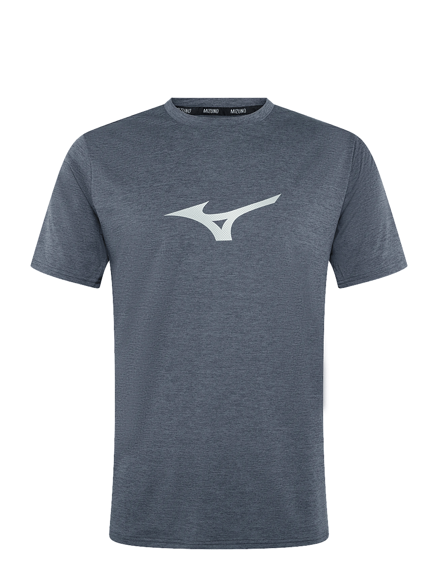 Mizuno - Core Runbird Short Sleeve Tee - t-shirts - dark slate - 0