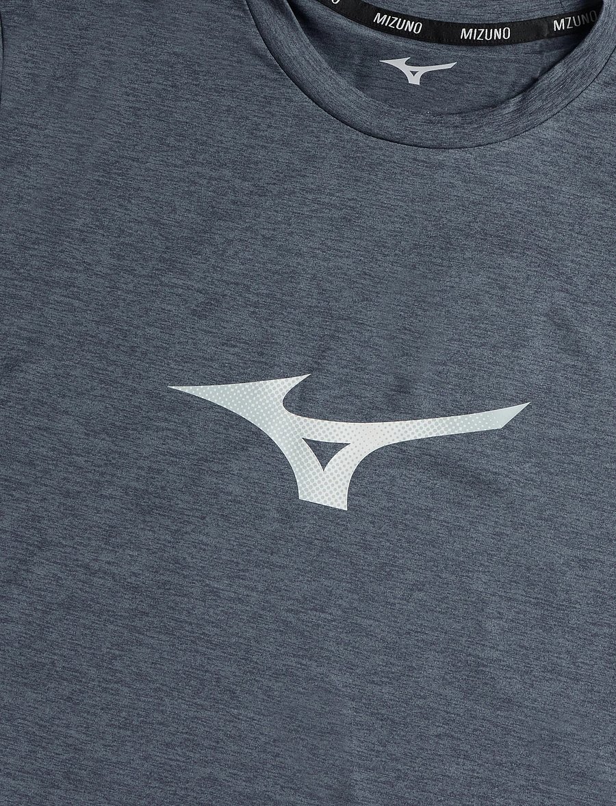 Mizuno - Core Runbird Short Sleeve Tee - t-shirts - dark slate - 2
