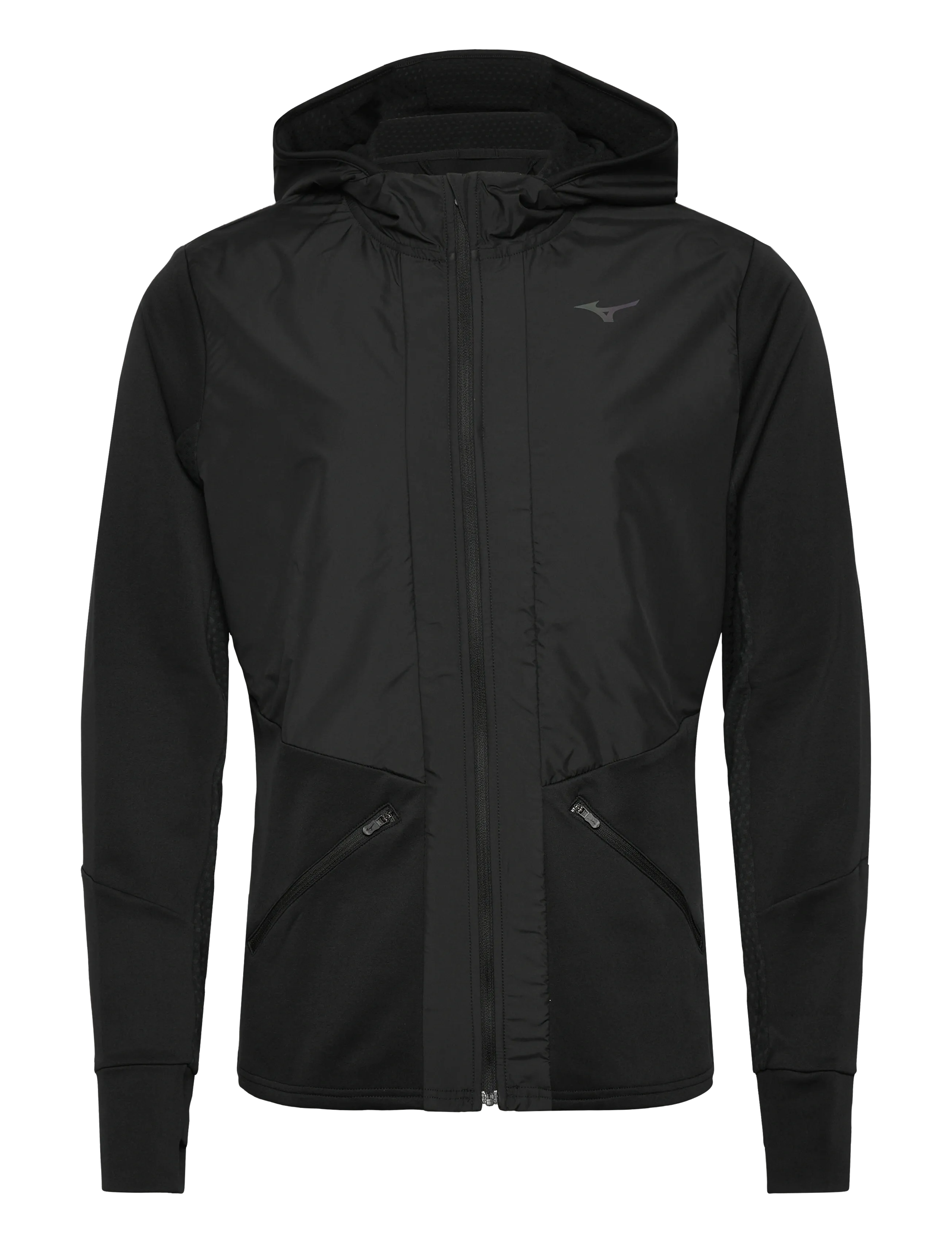 Mizuno Active Warm Hybrid FZ Hd LS(M) - Jacken - BLACK / black