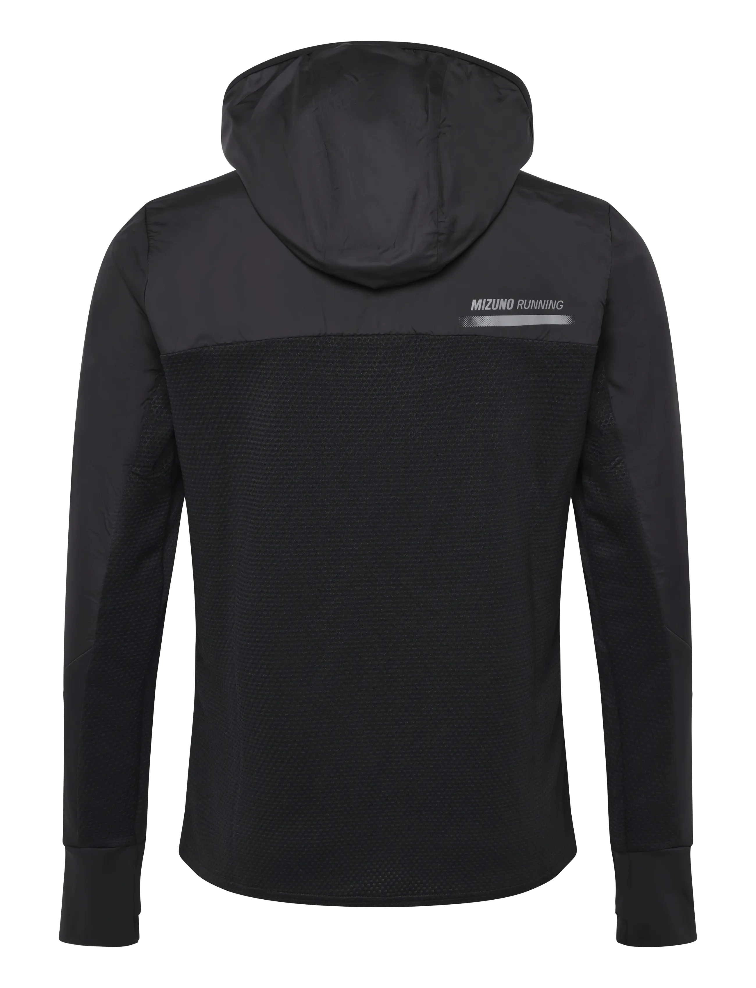 Mizuno - Active Warmalite Hybrid Full Zip Hooded Long Sleeve Top - sportsjakker - black - 1