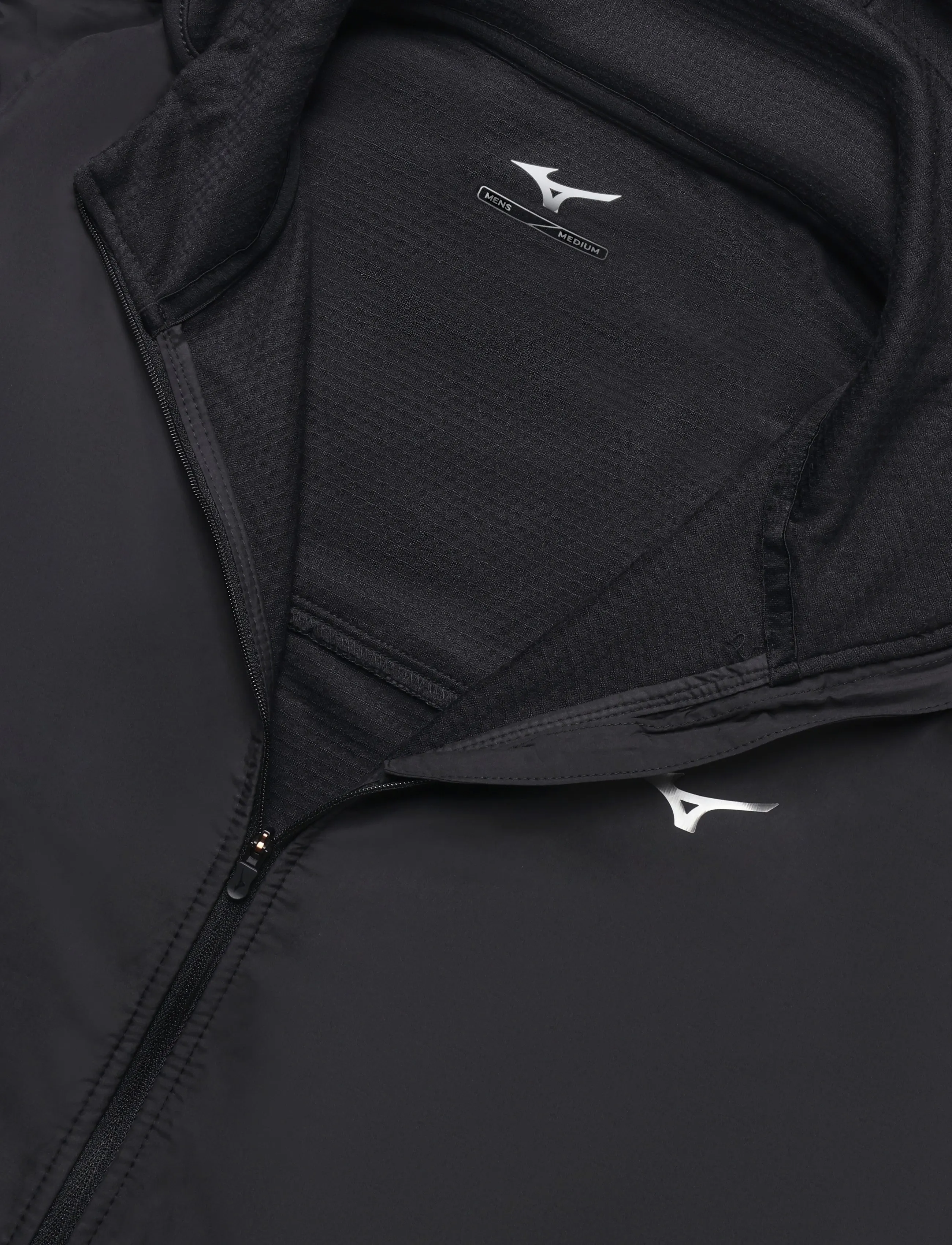Mizuno - Active Warmalite Hybrid Full Zip Hooded Long Sleeve Top - sportsjakker - black - 2