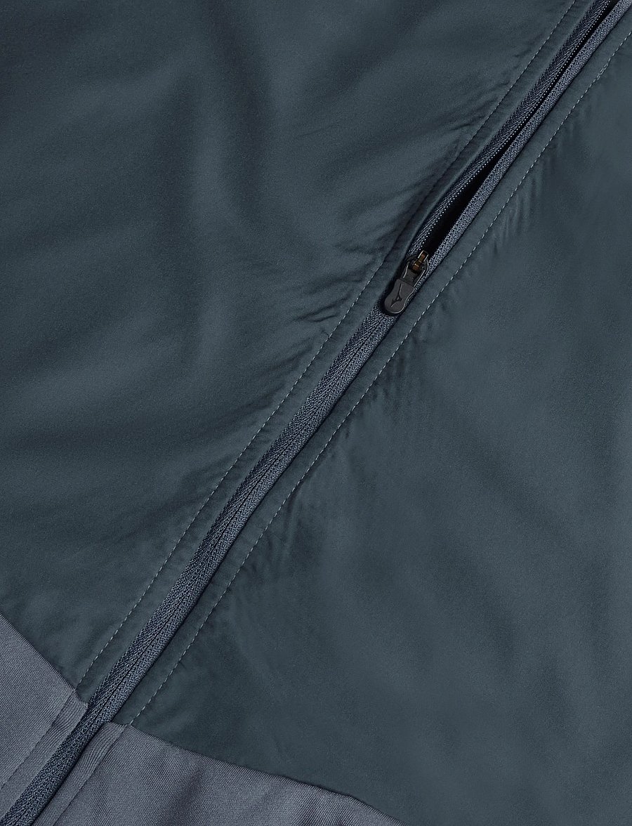 Mizuno - Active Warmalite Hybrid Full Zip Hooded Long Sleeve Top - kapuutsiga dressipluusid - dark slate - 3