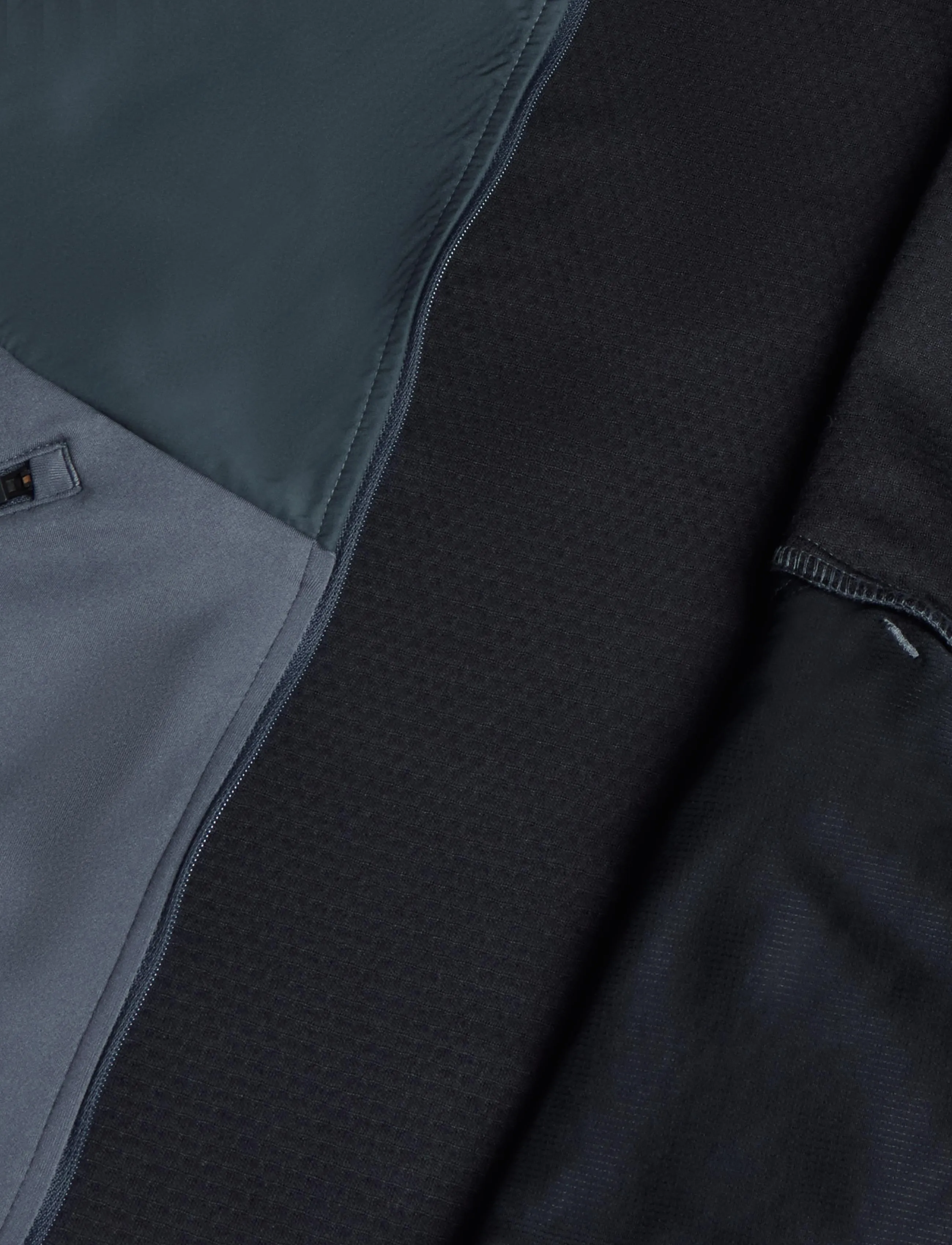Mizuno - Active Warmalite Hybrid Full Zip Hooded Long Sleeve Top - kapuutsiga dressipluusid - dark slate - 4