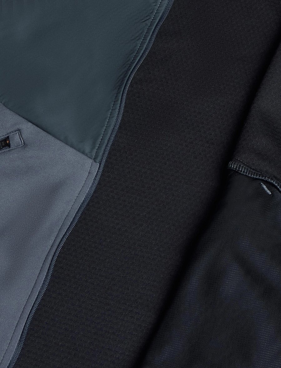 Mizuno - Active Warmalite Hybrid Full Zip Hooded Long Sleeve Top - kapuutsiga dressipluusid - dark slate - 4