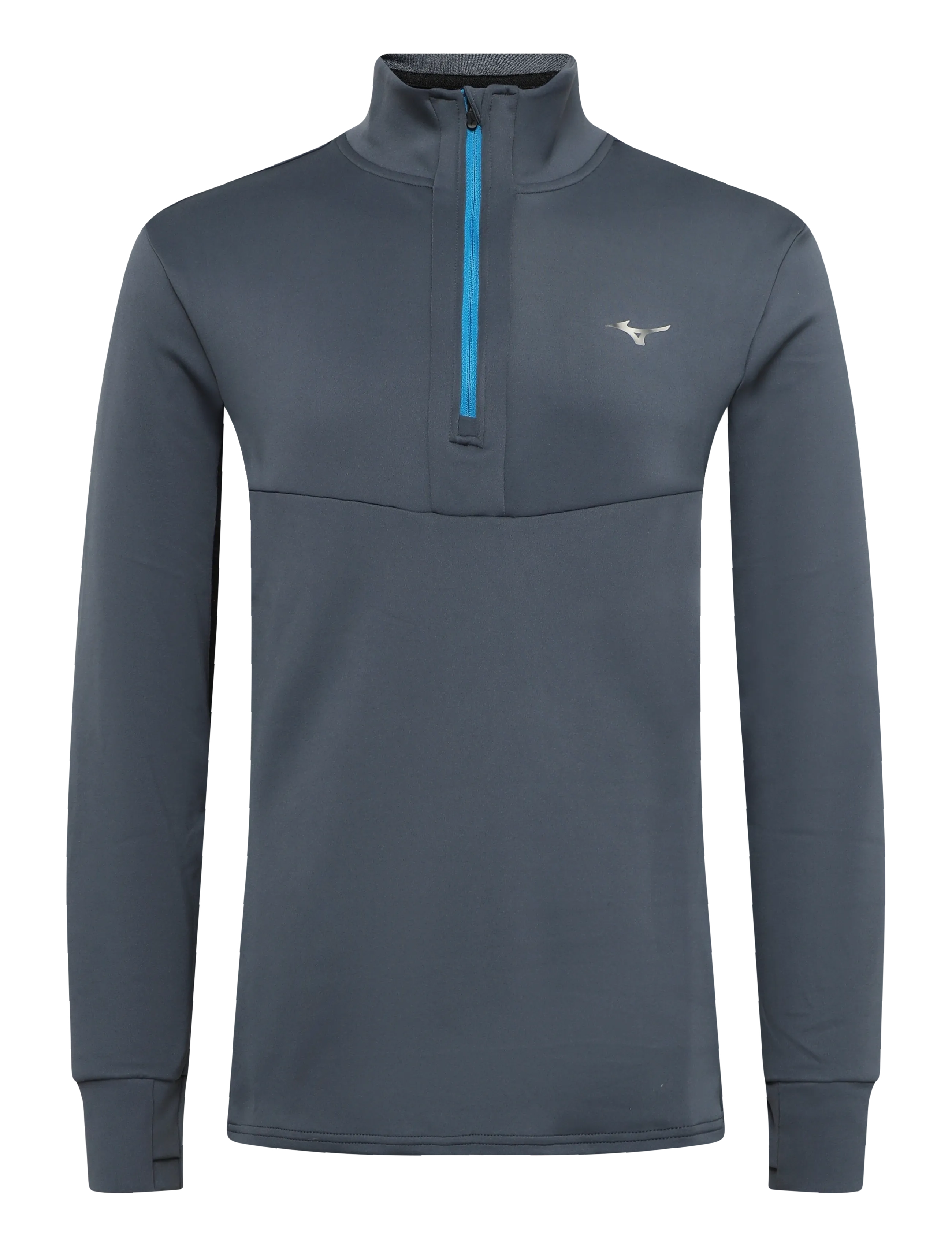 Mizuno Active Warmalite Half Zip Long Sleeve Top - T-Shirts - DARK SLATE / grey