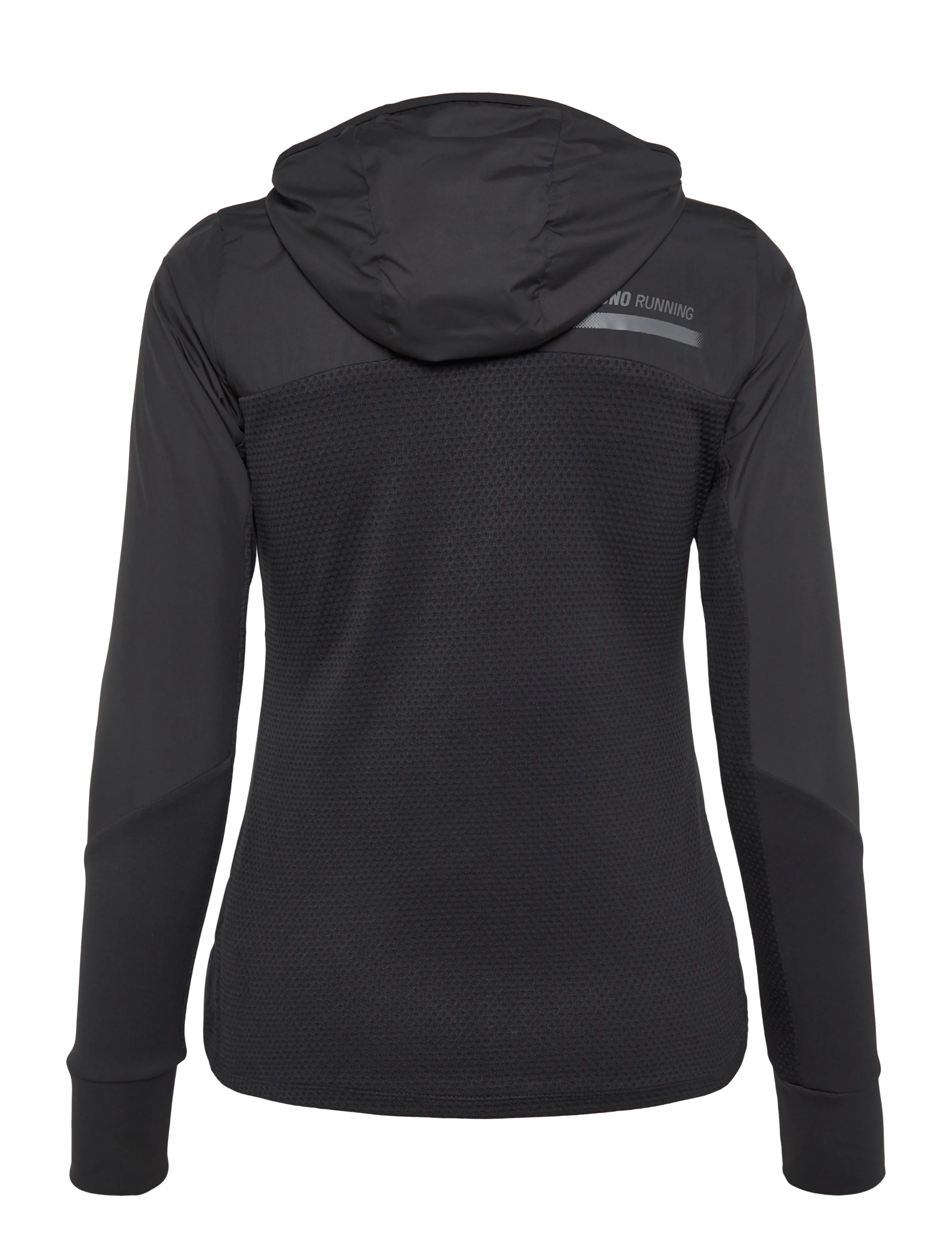 Mizuno - Active Warmalite Hybrid Full Zip Hooded Long Sleeve Top - sportsjakker - black - 1