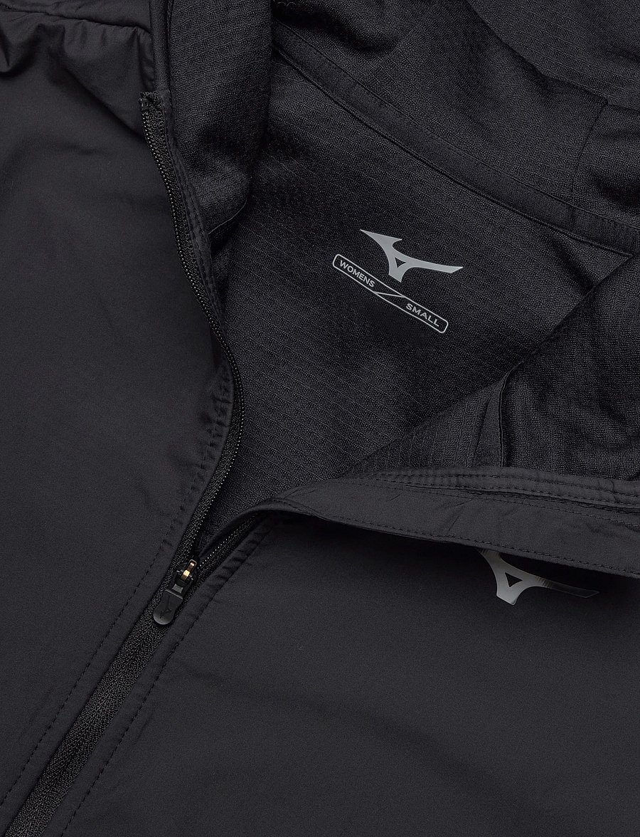 Mizuno - Active Warmalite Hybrid Full Zip Hooded Long Sleeve Top - sportsjakker - black - 2