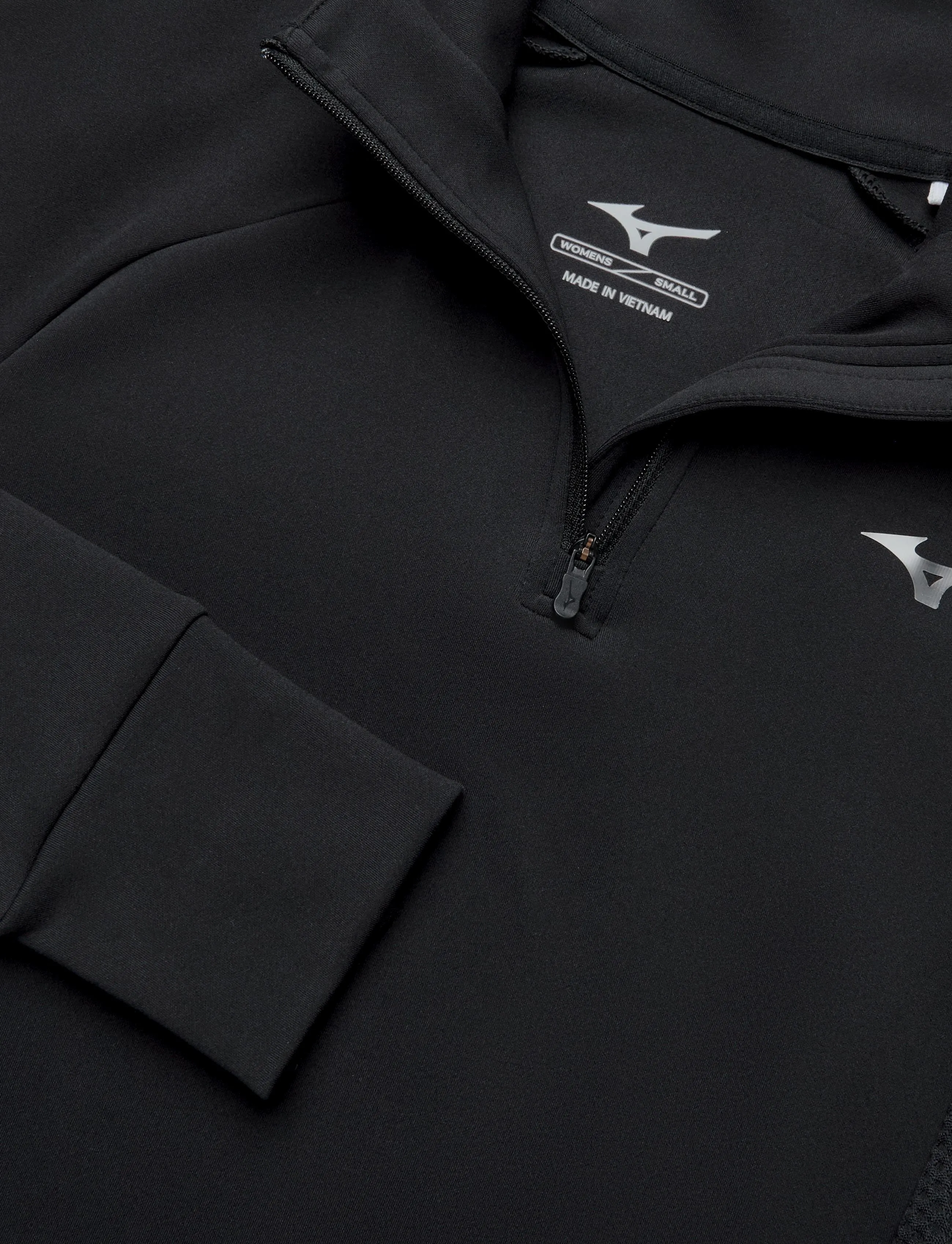 Mizuno - Active Warmalite Half Zip Long Sleeve Top - pikkade varrukatega alussärgid - black - 2