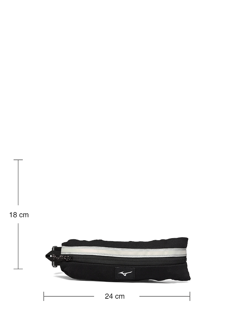 Mizuno - 2WAY BELT-POUCH NR(U) - handtaschen & bauchtaschen - black/light gray - 4