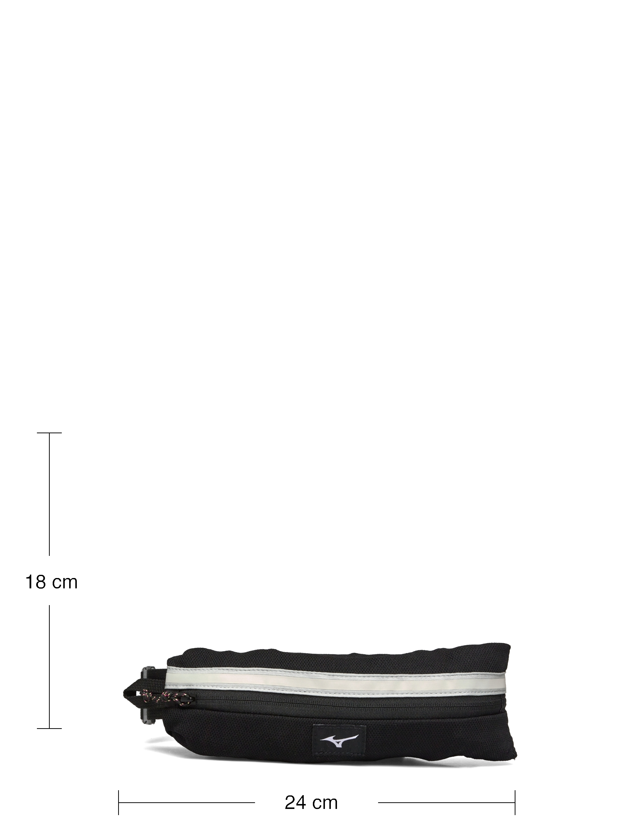 Mizuno - 2WAY BELT-POUCH NR(U) - handtaschen & bauchtaschen - black/light gray - 4