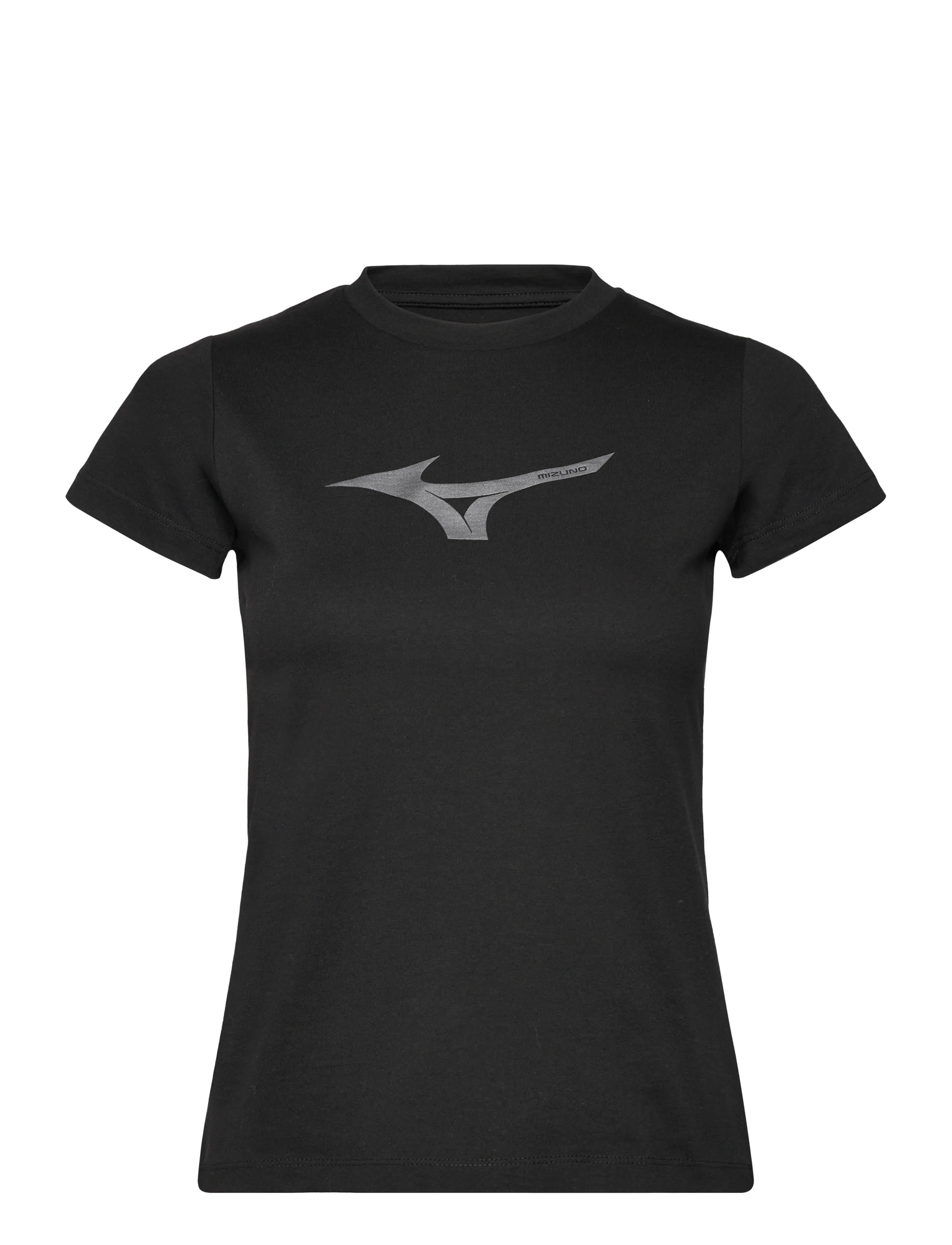 Mizuno Athletics Rb Tee(W), Kvinder, Sporty Kortærmet T-Shirt, Sort, Str: XS