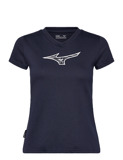 Mizuno Athletics RB T-shirt(W) - Toppar & T-shirts - BARITONE BLUE / navy