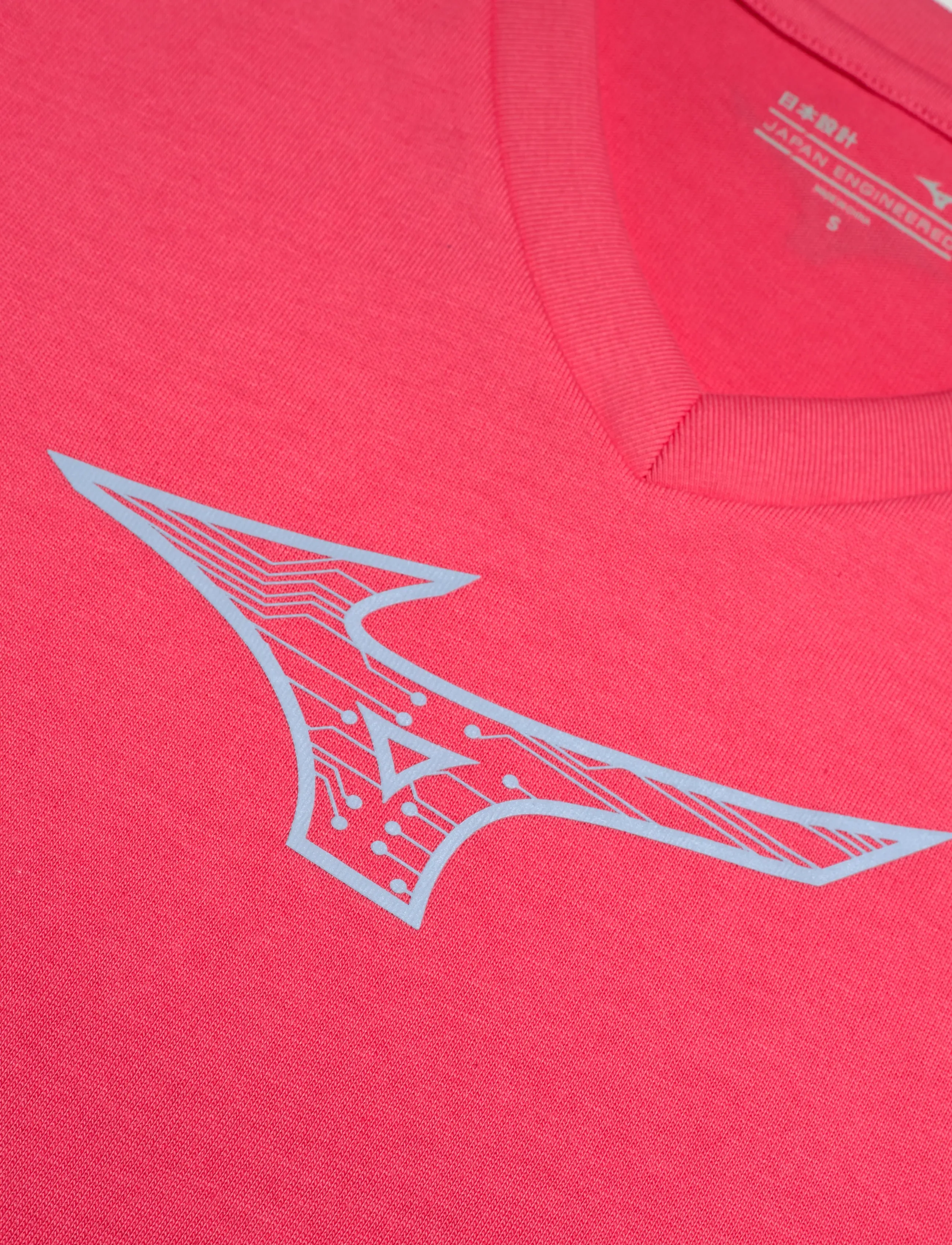 Mizuno - Athletics RB T-shirt(W) - t-shirts - calypso coral - 2