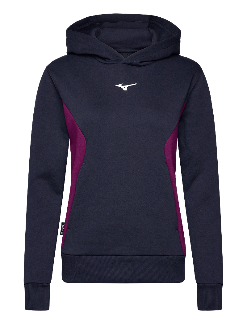 Mizuno - Athletics Hoodie(W) - hættetrøjer - baritone blue/dark purple - 0