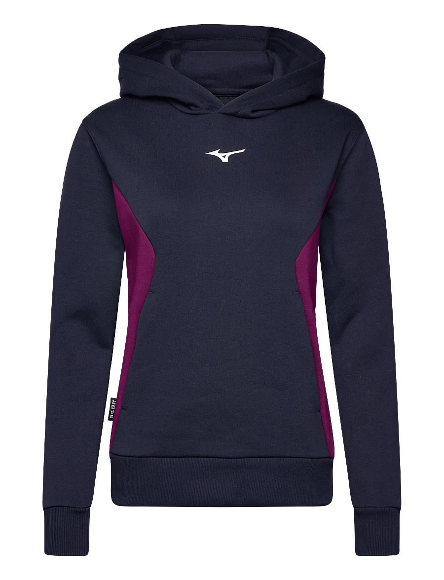 Mizuno - Athletics Hoodie(W) - hættetrøjer - baritone blue/dark purple - 0