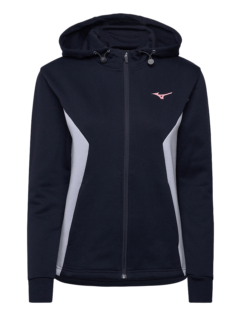 Mizuno - Athletics Sweat Jacket(W) - sportjacken - baritone blue/icelandic blue - 0