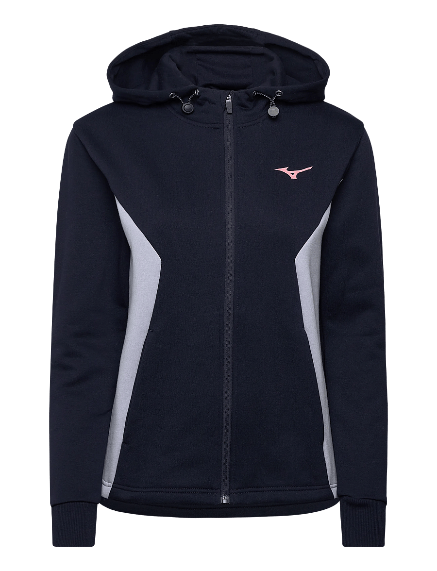 Mizuno - Athletics Sweat Jacket(W) - träningsjackor - baritone blue/icelandic blue - 0