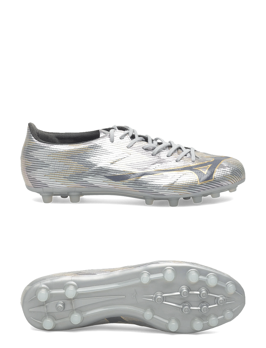 Mizuno - MIZUNO α II ELITE AG(U) - chaussures de football - galaxy silver/8605 c/gold - 0