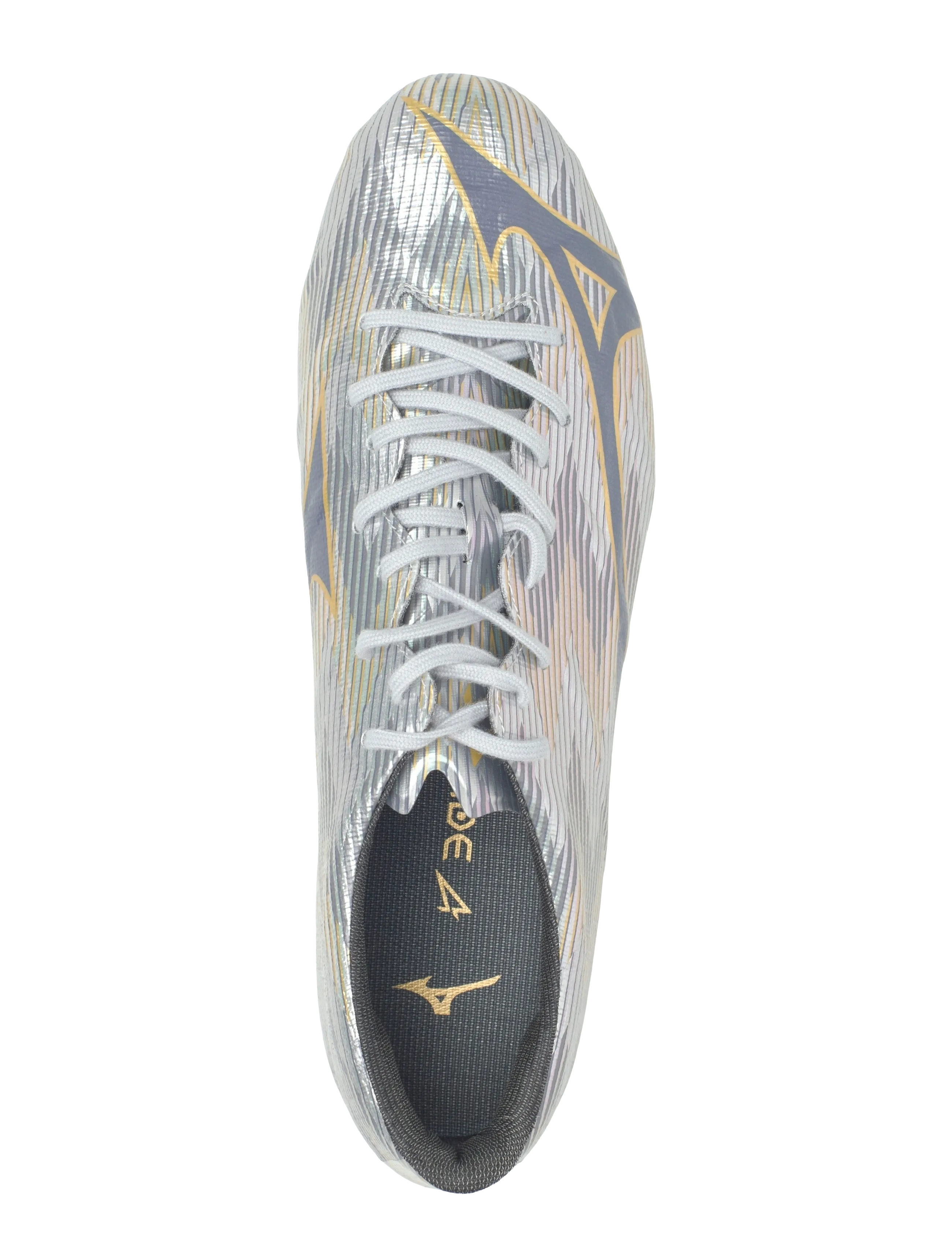 Mizuno - MIZUNO α II ELITE AG(U) - fußballstiefel - galaxy silver/8605 c/gold - 3