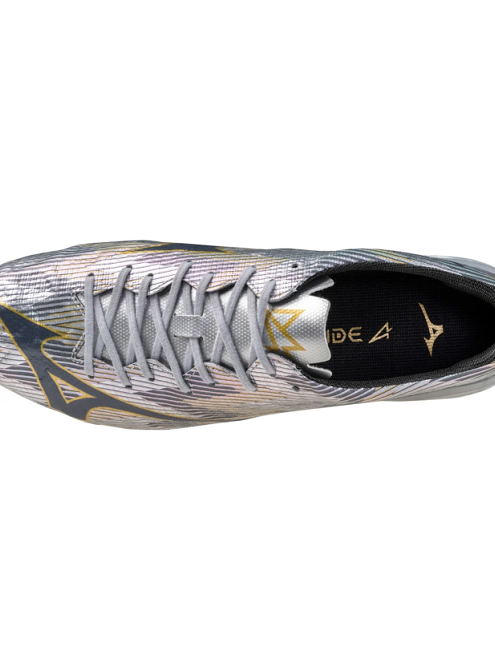 Mizuno - MIZUNO α II PRO(U) - fotbollsskor - galaxy silver/8605 c/gold - 3