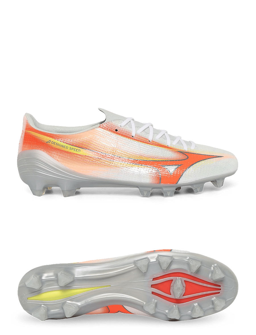 Mizuno - MIZUNO α III ELITE(U) - fußballstiefel - white/lava orange/evening primrose - 0
