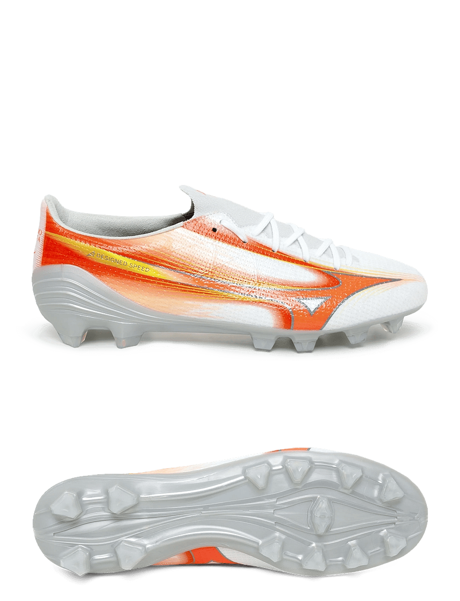 Mizuno - MIZUNO α III PRO(U) - fußballstiefel - white/lava orange/evening primrose - 0