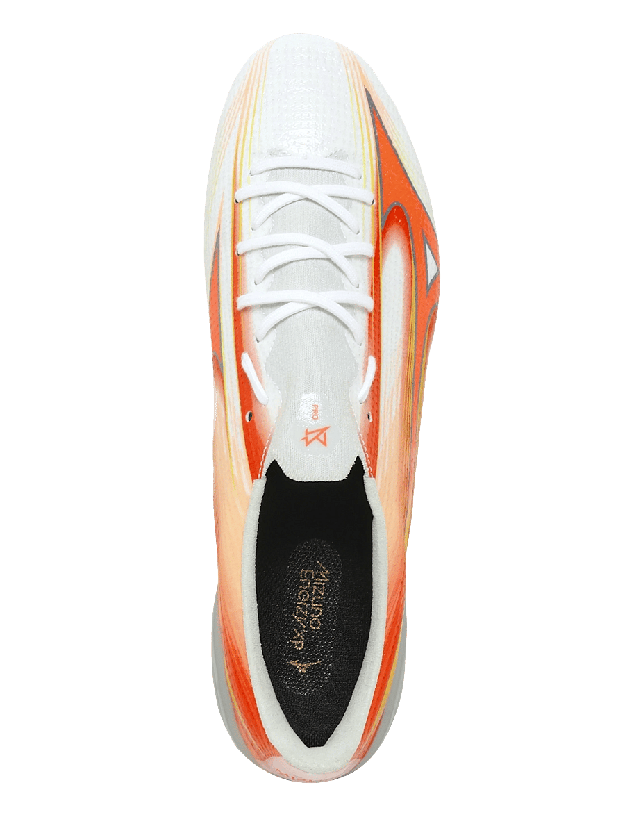 Mizuno - MIZUNO α III PRO(U) - fußballstiefel - white/lava orange/evening primrose - 3